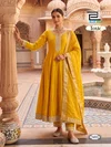 Toxic By Blue Hills Vichitra Zari Plus Size Anarkali Kurti Set 